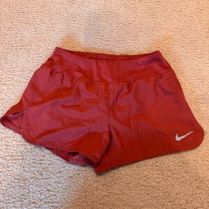 Nike Women's Coral Red Athletic‎ Shorts Size S